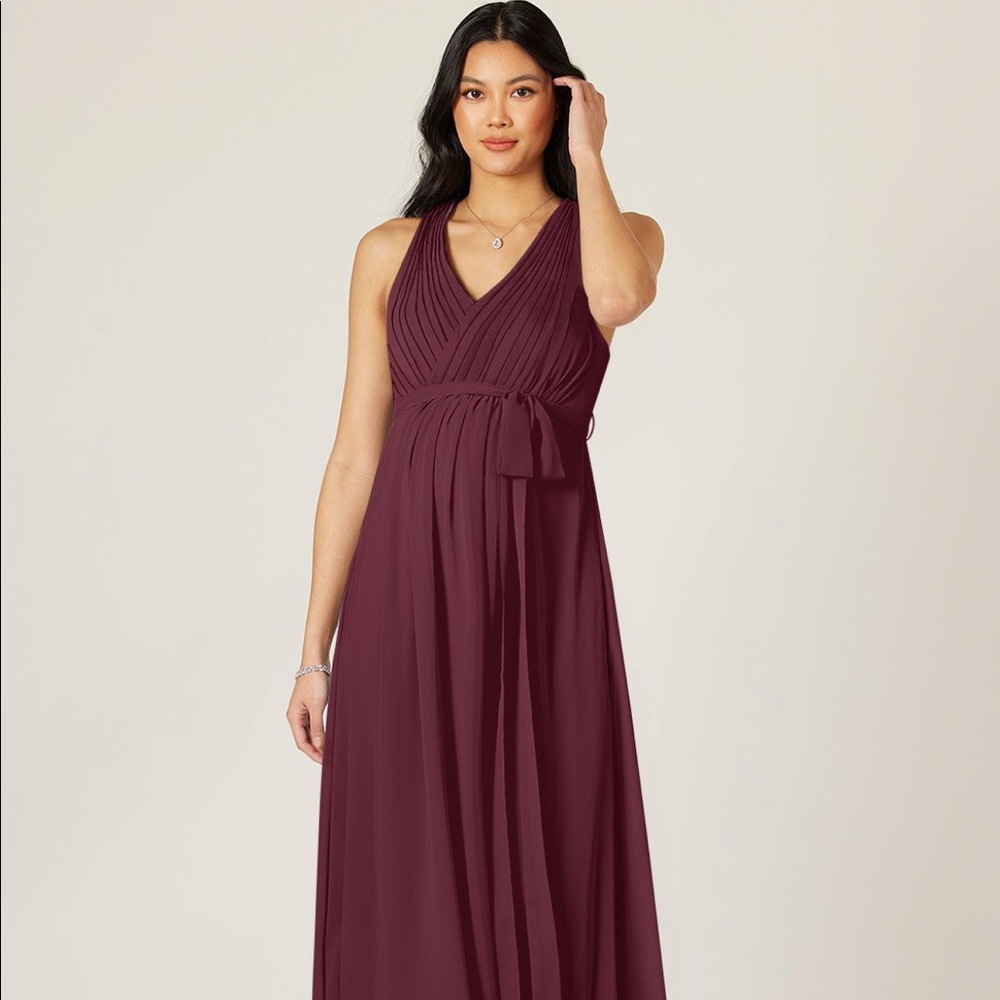 Azazie Athena maternity gown - Grape color